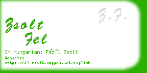 zsolt fel business card